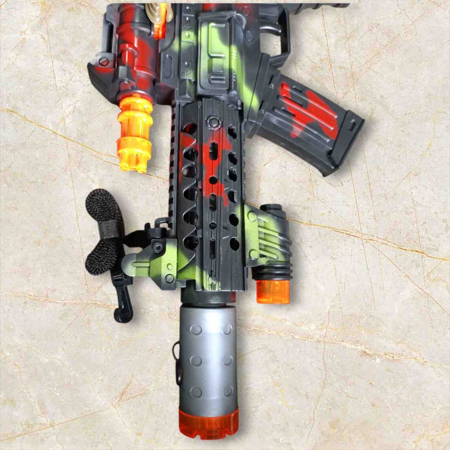 Combat Mission Toy Gun with Soldier Figure – Camouflage Edition thumbnail